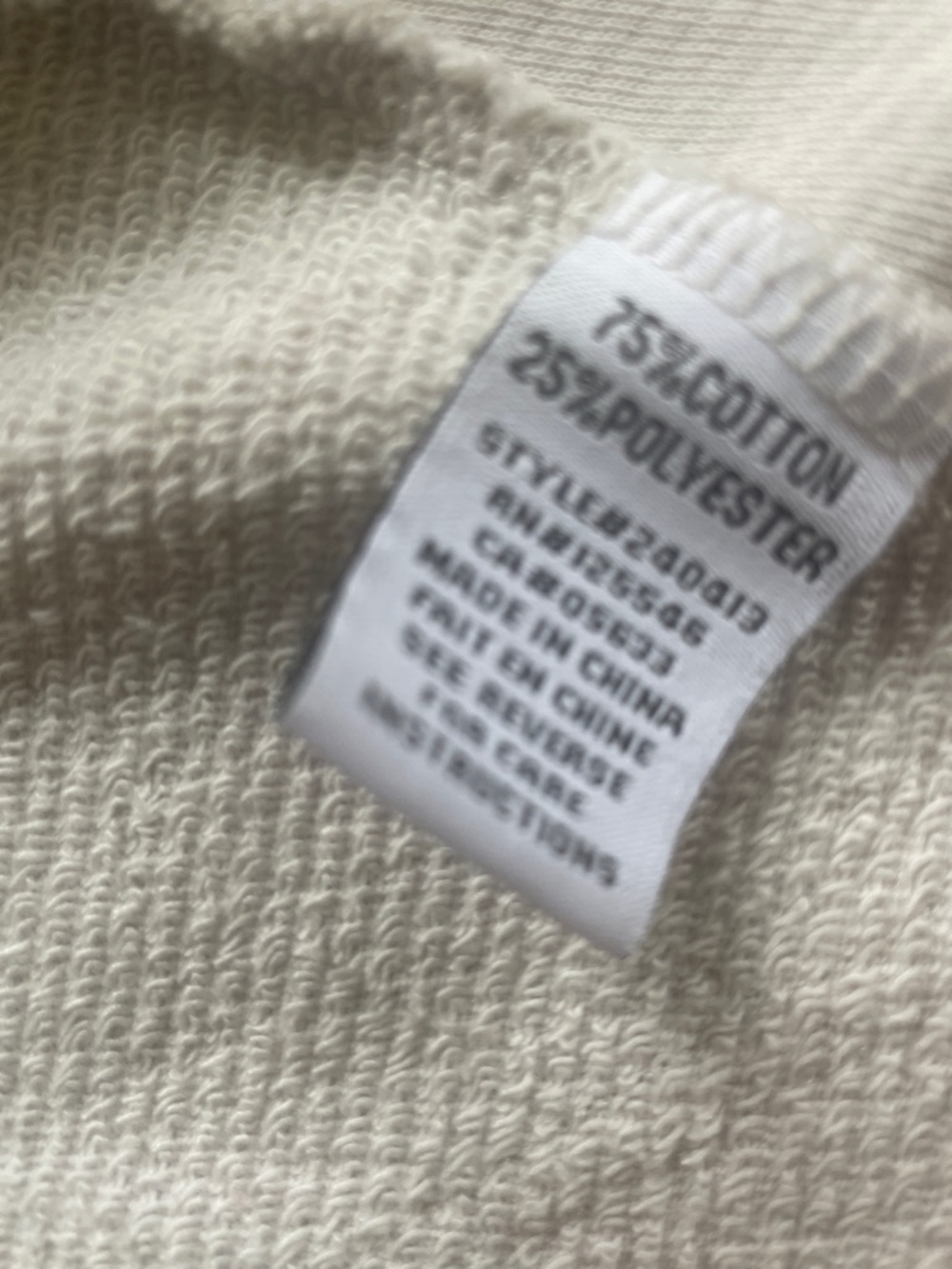 LIV by habitat cream colored Full Zip  Swing Jacket Small - Picture 9 of 9